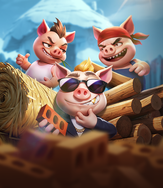 Three Crazy Piggies