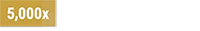 5000x